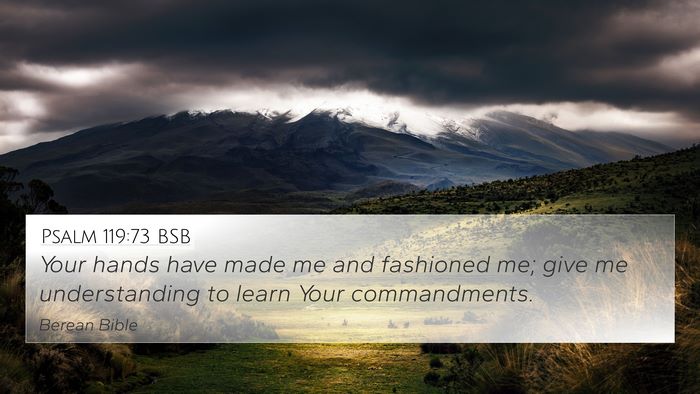 Psalm 119:73 BSB Bible Verse Image