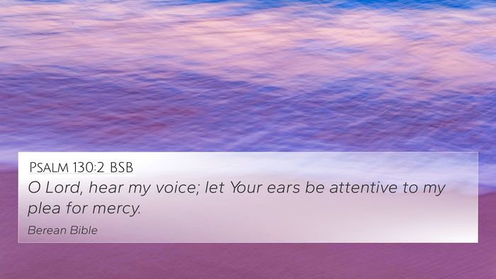 Psalm 130:2 BSB Bible Verse Image