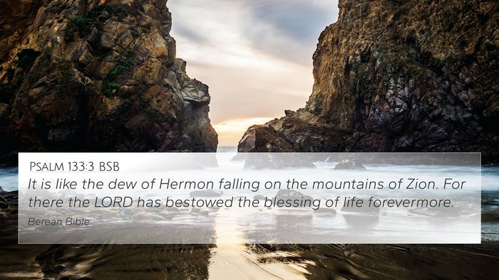 Psalm 133:3 BSB Bible Verse Image