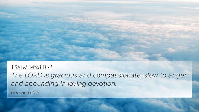 Psalm 145:8 BSB Bible Verse Image