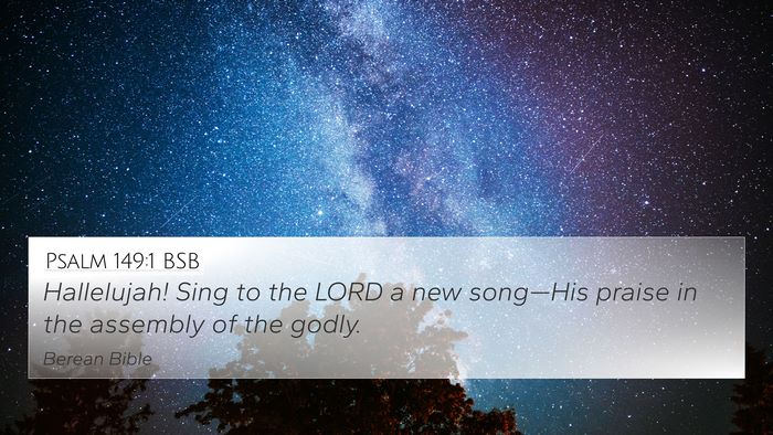 Psalm 149:1 BSB Bible Verse Image
