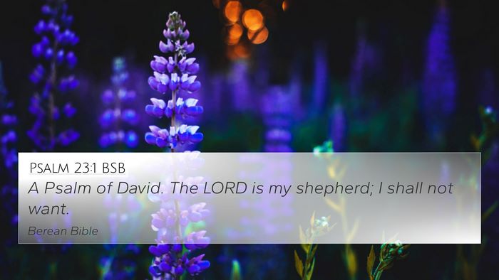 Psalm 23:1 BSB 4K Wallpaper - A Psalm of David. The LORD is my shepherd; I - 4K Wallpaper Bible Verse