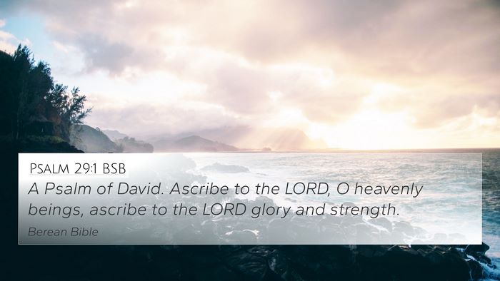 Psalm 29:1 BSB 4K Wallpaper - A Psalm of David. Ascribe to the LORD, O heavenly - 4K Wallpaper Bible Verse