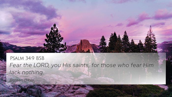 Psalm 34:9 BSB Bible Verse Image