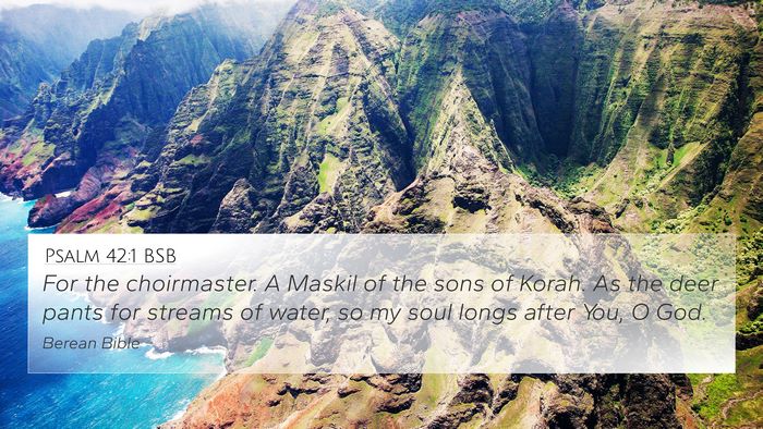 Psalm 42:1 BSB Bible Verse Image