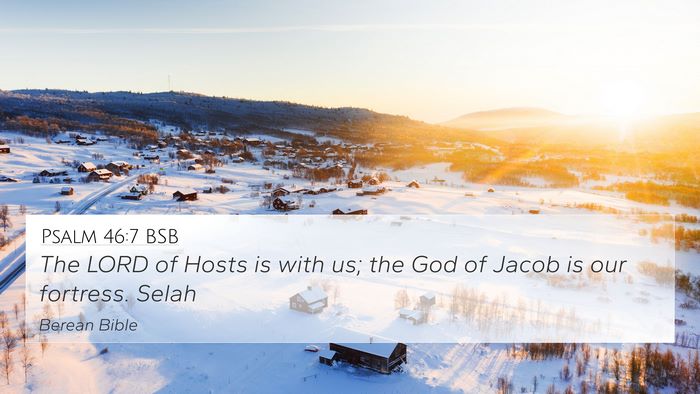 Psalm 46:7 BSB Bible Verse Image