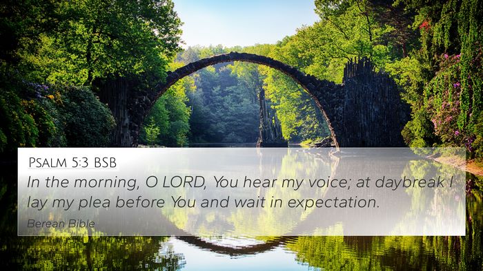 Psalm 5:3 BSB Bible Verse Image