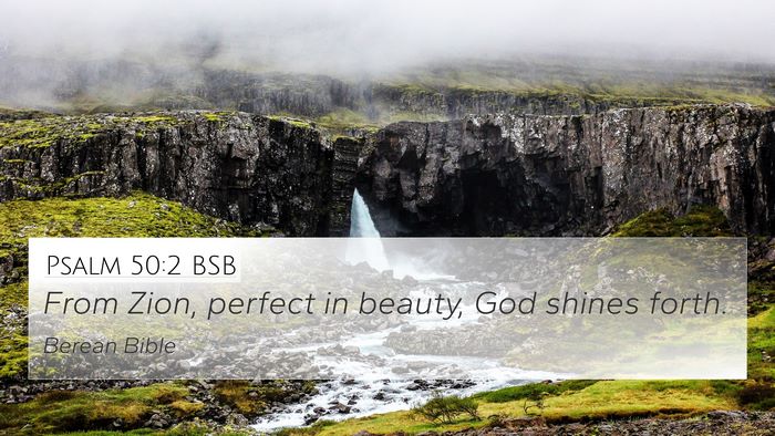 Psalm 50:2 BSB Bible Verse Image