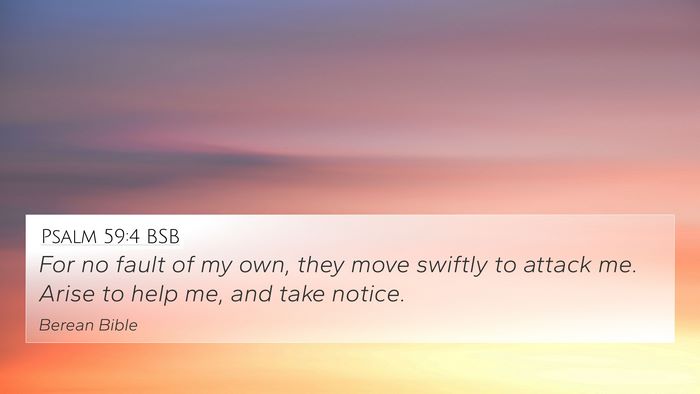 Psalm 59:4 BSB Bible Verse Image