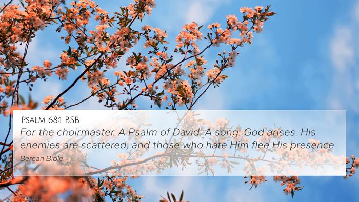 Psalm 68:1 BSB Bible Verse Image