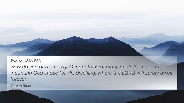 Psalm 68:16 BSB Bible Verse Image