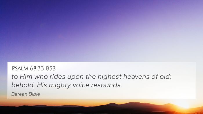 Psalm 68:33 BSB Bible Verse Image