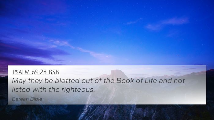 Psalm 69:28 BSB Bible Verse Image