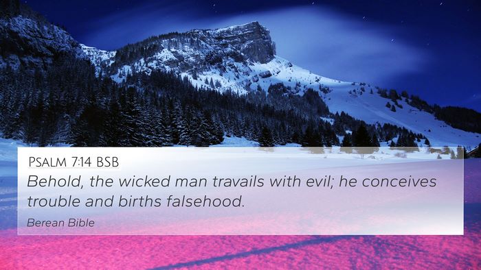 Psalm 7:14 BSB Bible Verse Image