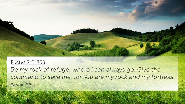 Psalm 71:3 BSB Bible Verse Image