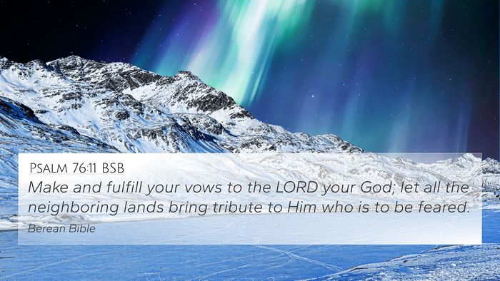 Psalm 76:11 BSB Bible Verse Image