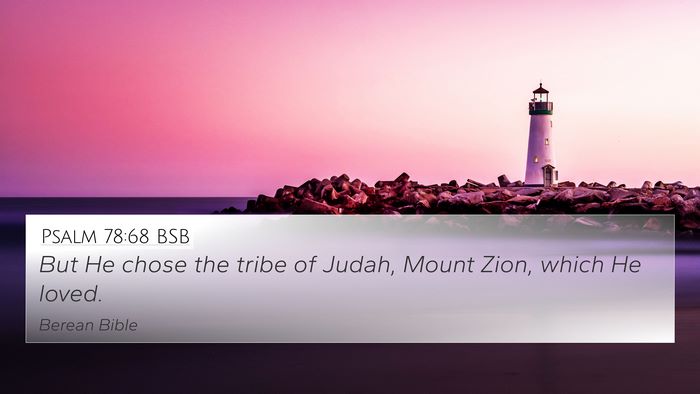 Psalm 78:68 BSB Bible Verse Image