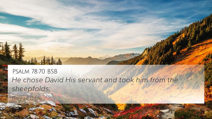 Psalm 78:70 BSB Bible Verse Image