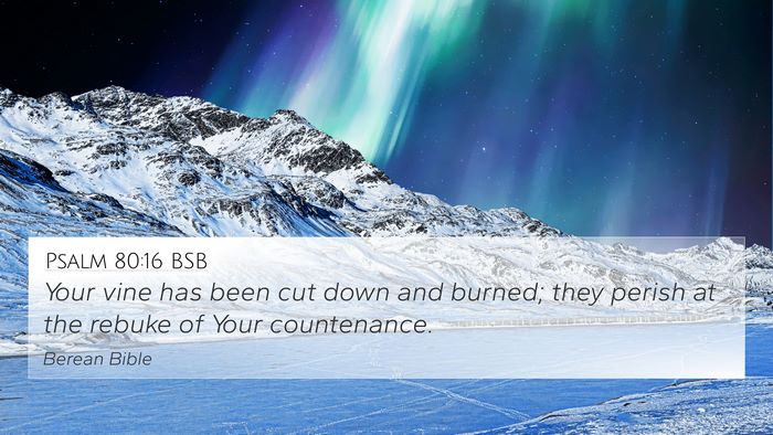 Psalm 80:16 BSB Bible Verse Image