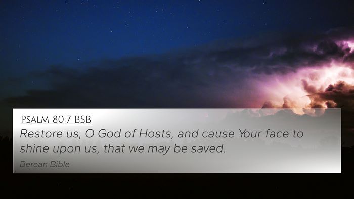 Psalm 80:7 BSB Bible Verse Image