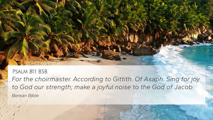 Psalm 81:1 BSB Bible Verse Image