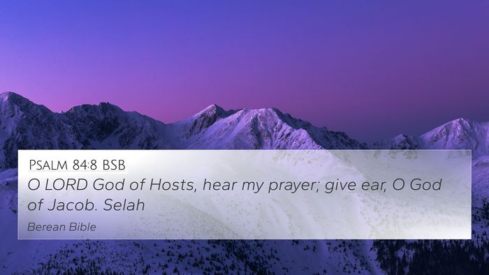 Psalm 84:8 BSB Bible Verse Image