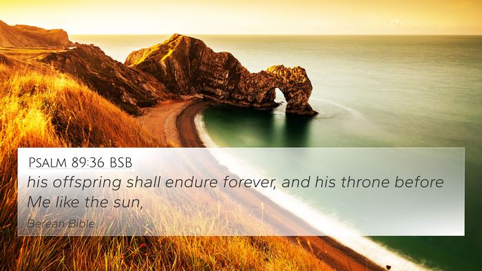 Psalm 89:36 BSB Bible Verse Image