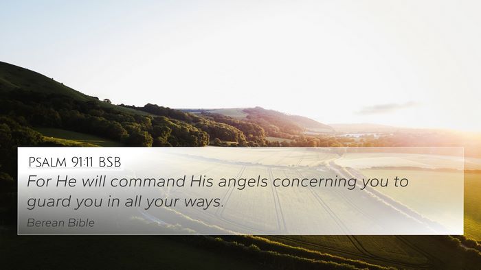 Psalm 91:11 BSB Bible Verse Image