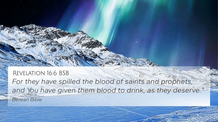 Revelation 16:6 BSB Bible Verse Image