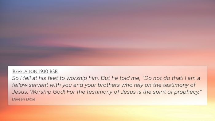 Revelation 19:10 BSB Bible Verse Image