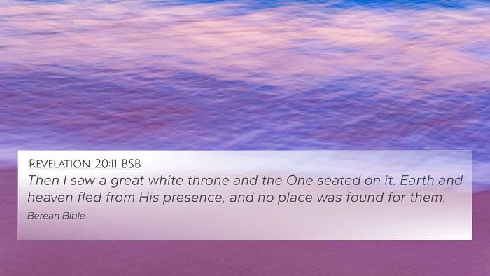 Revelation 20:11 BSB Bible Verse Image