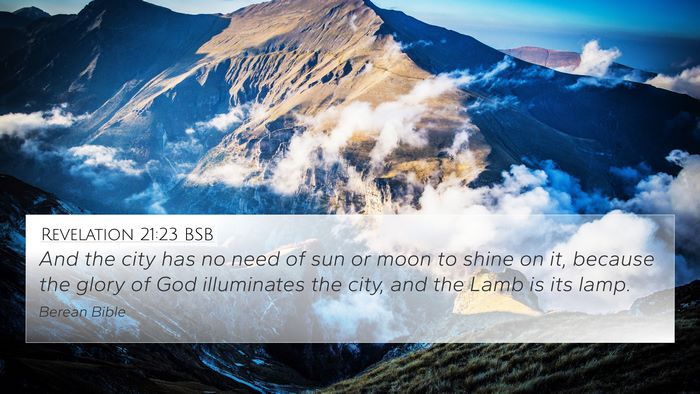 Revelation 21:23 BSB Bible Verse Image