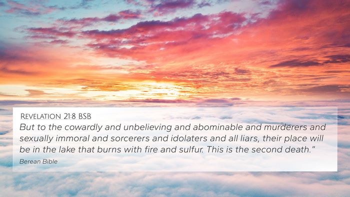 Revelation 21:8 BSB Bible Verse Image