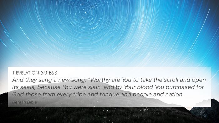 Revelation 5:9 BSB Bible Verse Image