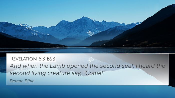 Revelation 6:3 BSB Bible Verse Image