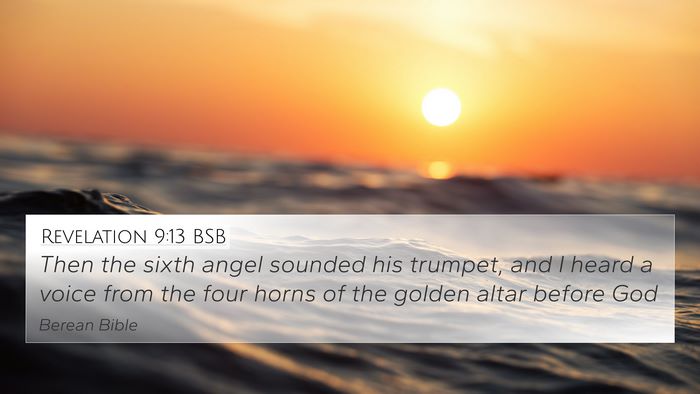 Revelation 9:13 BSB Bible Verse Image