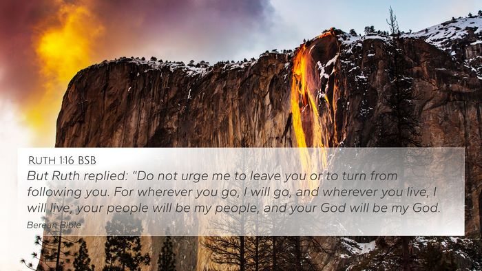 Ruth 1:16 BSB Bible Verse Image