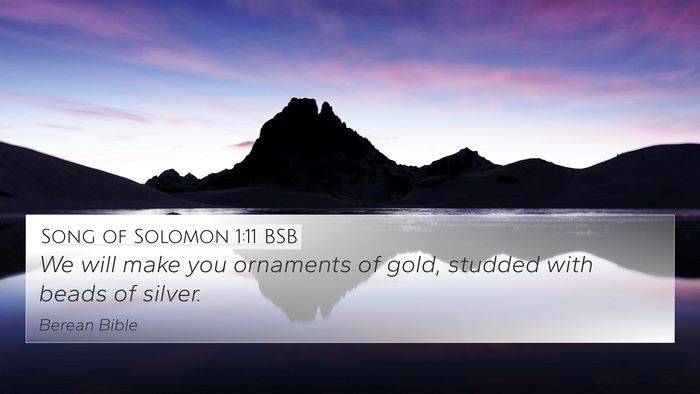 Song of Solomon 1:11 BSB 4K Wallpaper - We will make you ornaments of gold, studded with - 4K Wallpaper Bible Verse