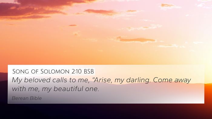 Song of Solomon 2:10 BSB Bible Verse Image