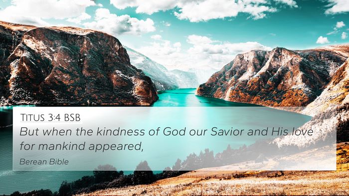 Titus 3:4 BSB Bible Verse Image