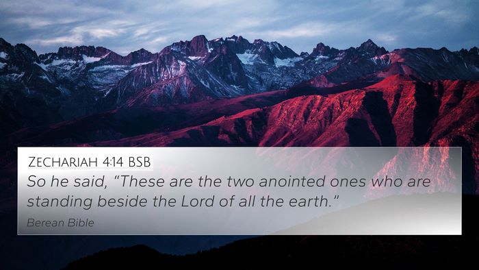 Zechariah 4:14 BSB Bible Verse Image