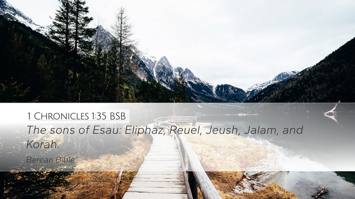 1 Chronicles 1:35 BSB Bible Verse Image