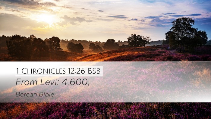 1 Chronicles 12:26 BSB Bible Verse Image