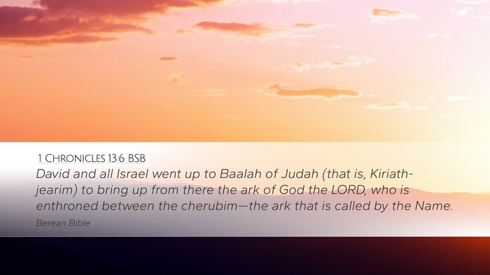 1 Chronicles 13:6 BSB Bible Verse Image