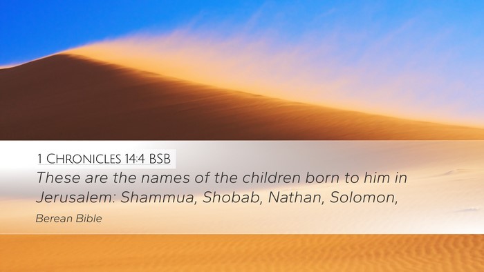 1 Chronicles 14:4 BSB Bible Verse Image