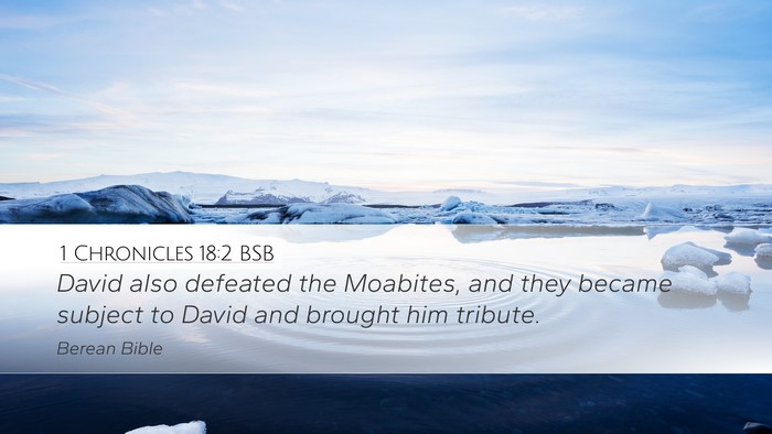 1 Chronicles 18:2 BSB Bible Verse Image