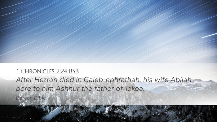 1 Chronicles 2:24 BSB Bible Verse Image