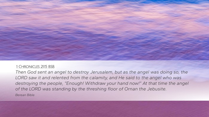 1 Chronicles 21:15 BSB Bible Verse Image