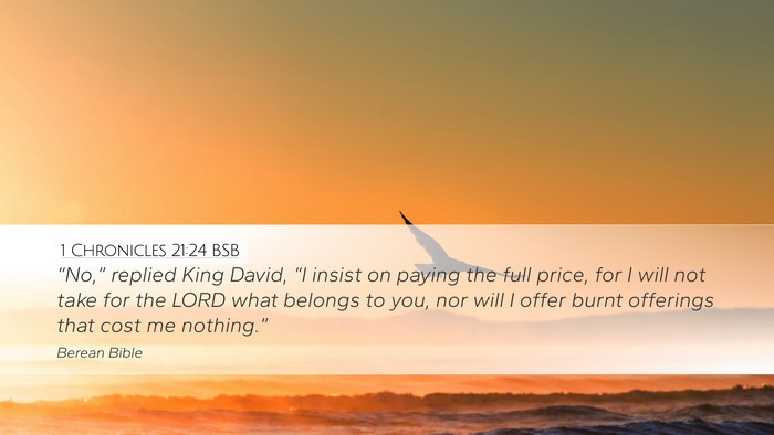 1 Chronicles 21:24 BSB Bible Verse Image