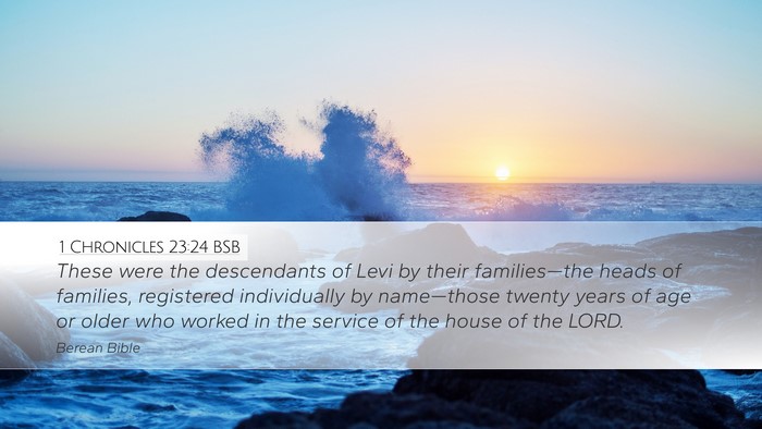 1 Chronicles 23:24 BSB Bible Verse Image